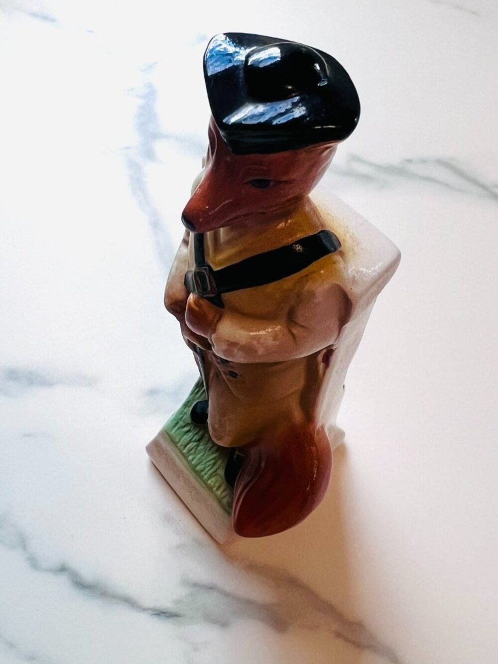 RARE Delightful Vintage 1986 Jim Beam Fox Minuteman Figurine - Picture 9 of 9